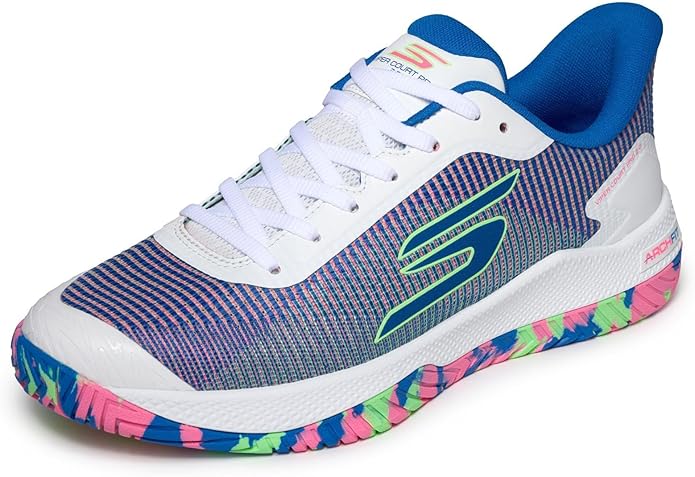 Zapatillas Skechers Viper Court Rally de pickleball multicolor con suela Arch Fit