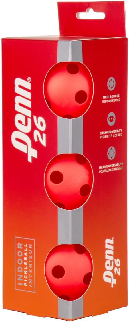 Pelotas Penn 26 indoor rojas en caja